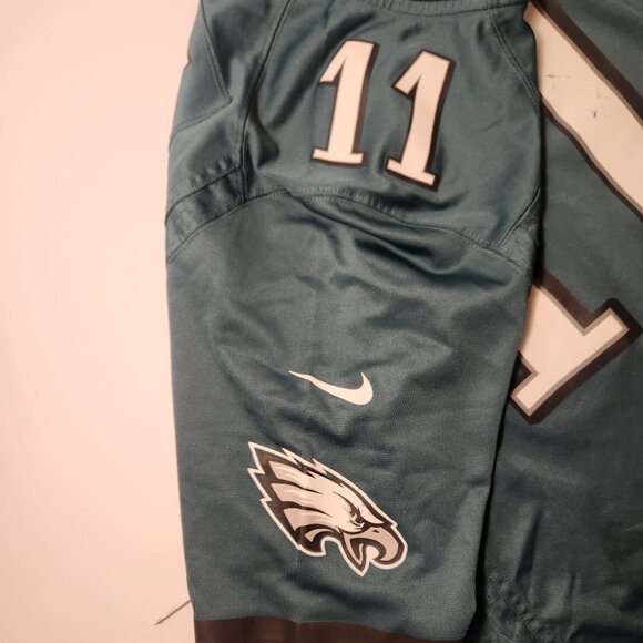 2024 Superbowl Champions Philadelphia EAGLES Carson Wentz No. 11 NFL Jersey L - Picture 8 of 15